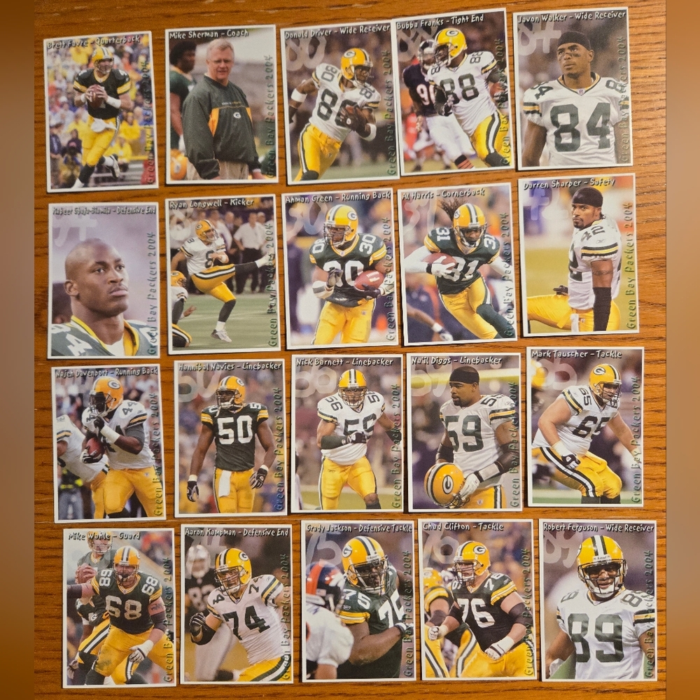 Green Bay Packers Football Card Collection 2004 Set